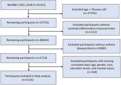 Association between the systemic inflammation response index and mortality in the asthma population